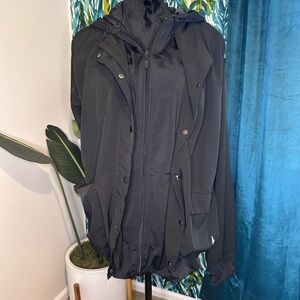 TORRID Black Active Hooded Jacket - Size 2(x)